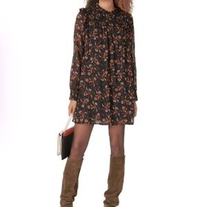 Sanctuary Printed Run Wild Shift Mini Dress Boho 10
